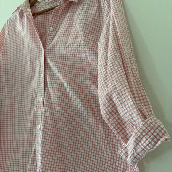 Croft & Barrow Cotton Pink Gingham Button-Up Shirt XXL - Picture 2 of 9